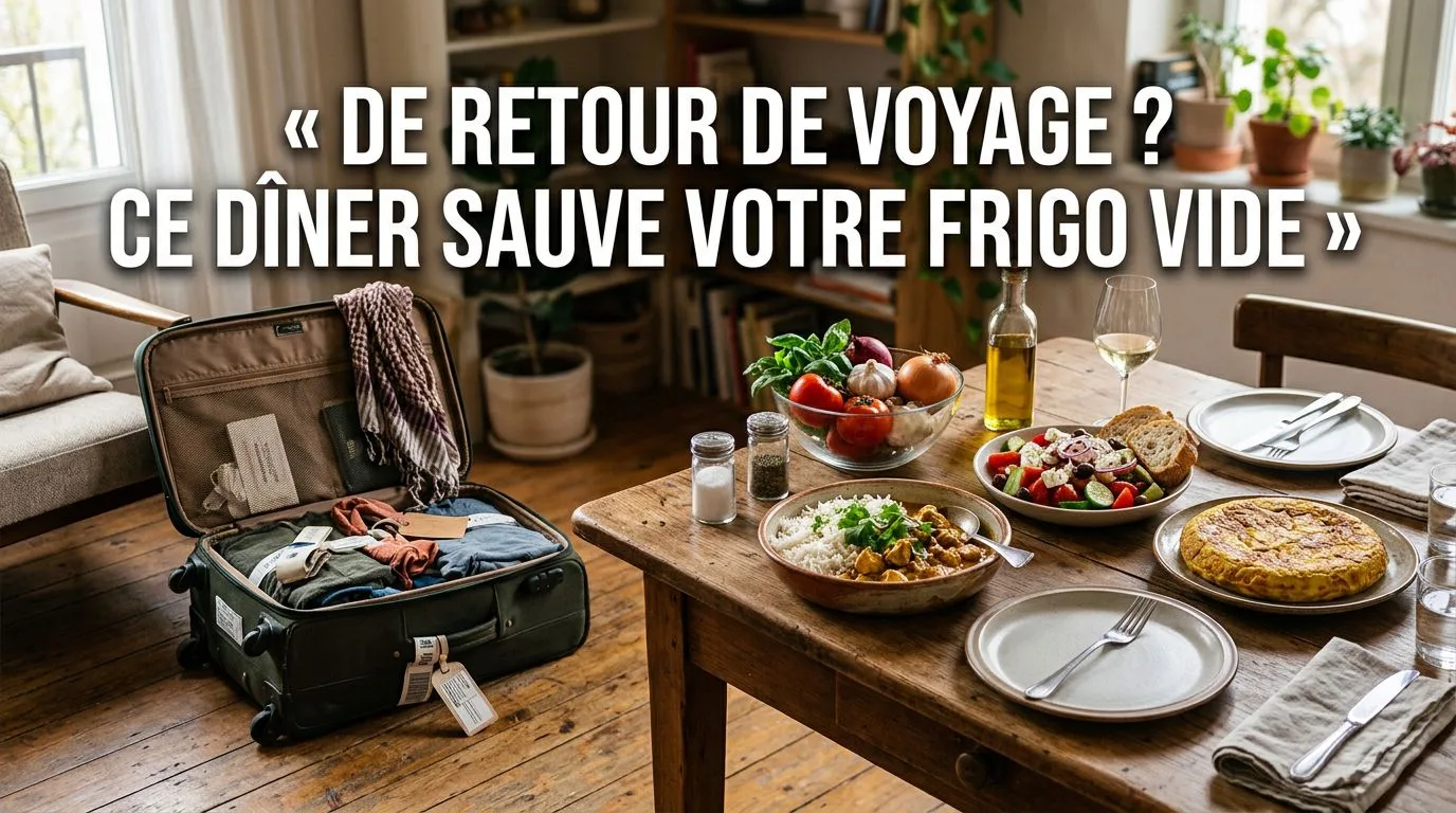 Retour de voyage : le dîner dépaysant à improviser sans refaire de courses